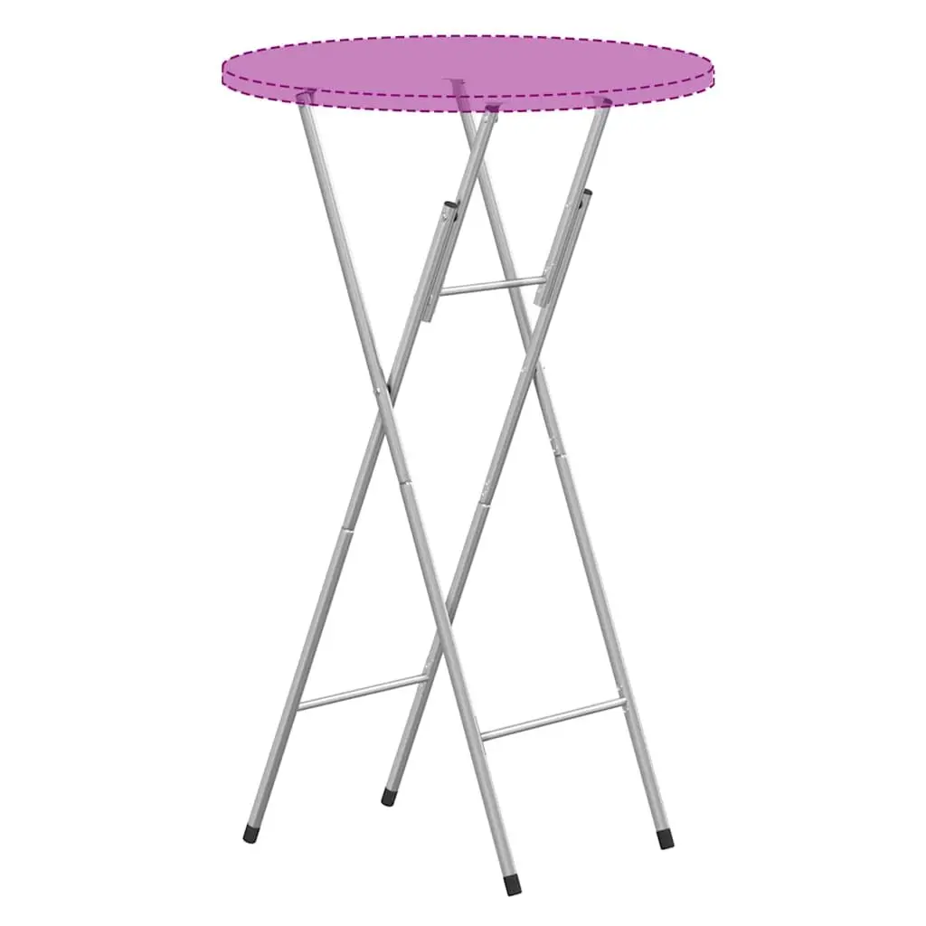 Silver Galvanised Steel Folding Bar Table Legs