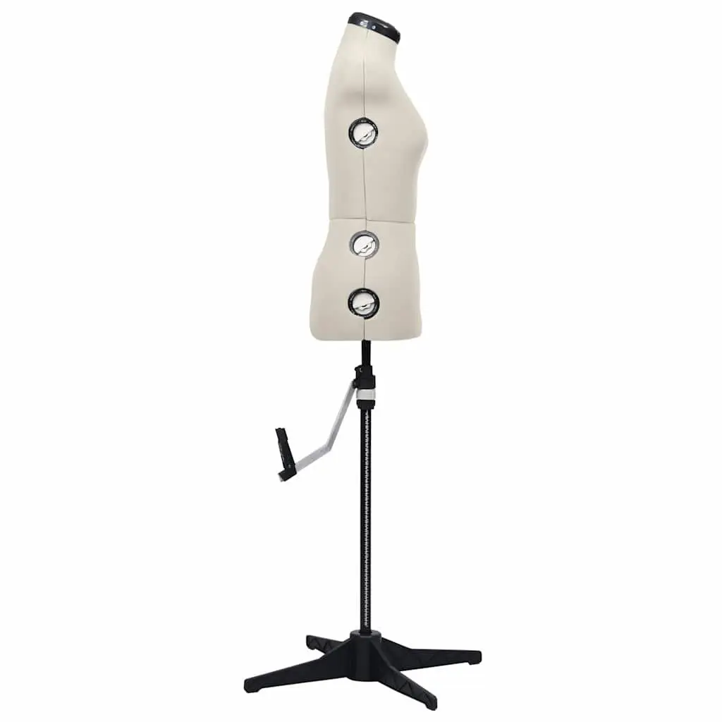 Adjustable Dress Form Mannequin Cream S Size 33-40