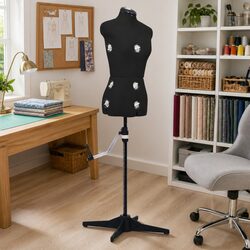 Black Adjustable Dress Form Female Size S 33-40