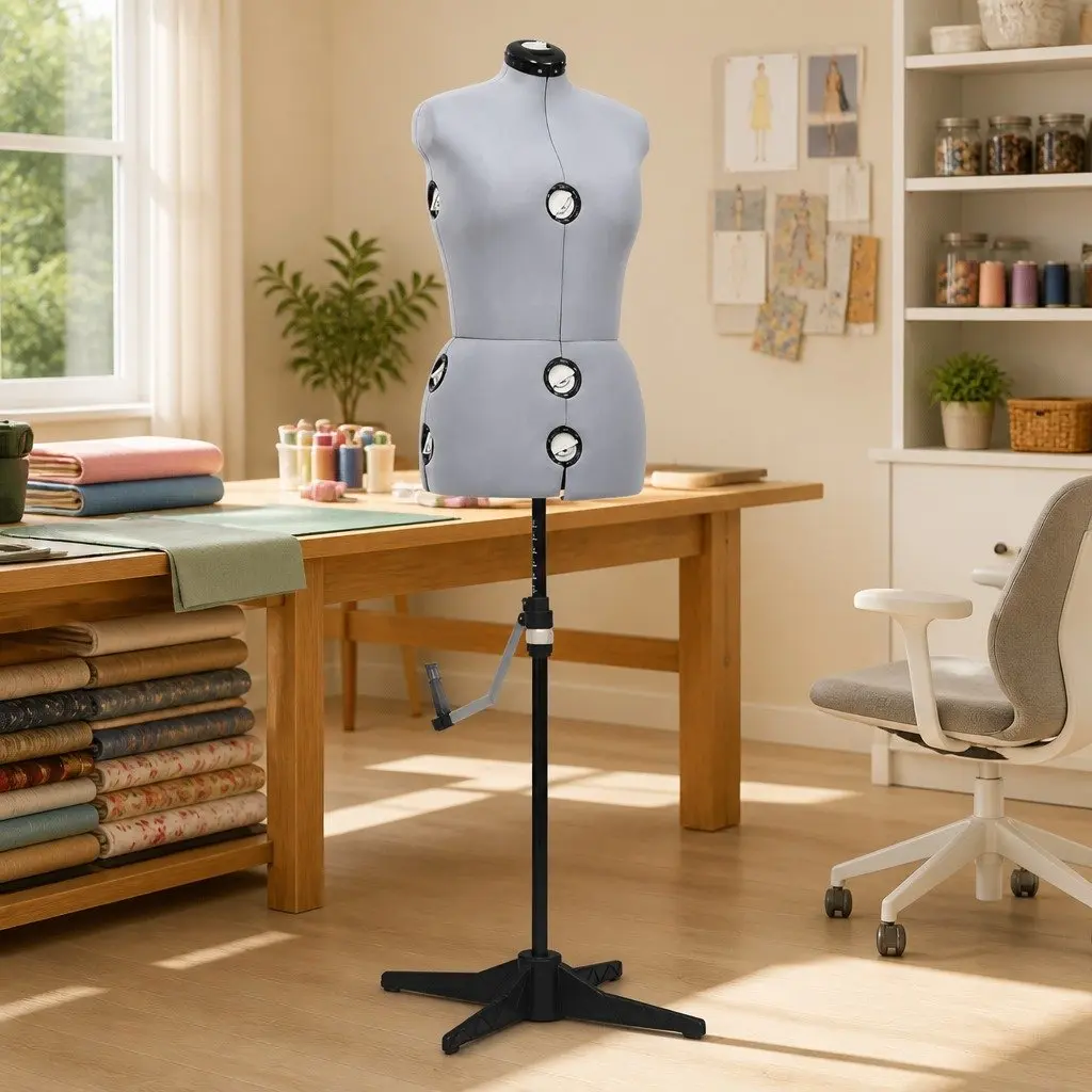 Dress Form Adjustable Grey M Size 40-46