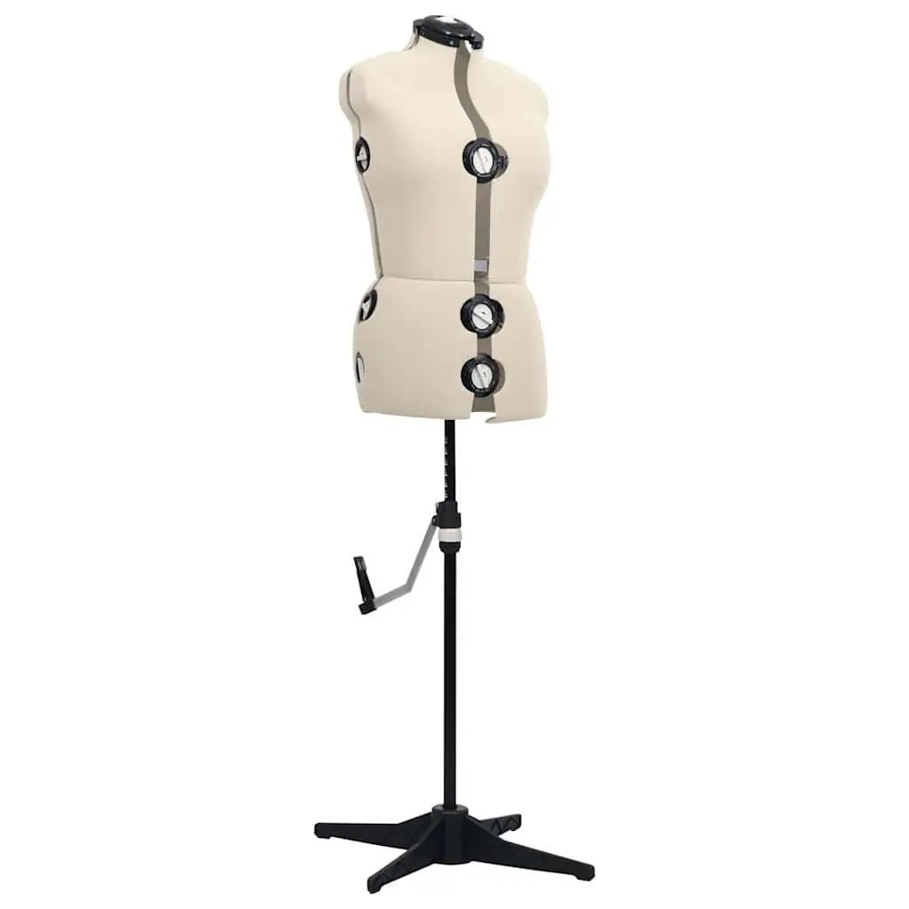 Adjustable Dress Form Female Mannequin Cream M Size 40-46 Display Dummy