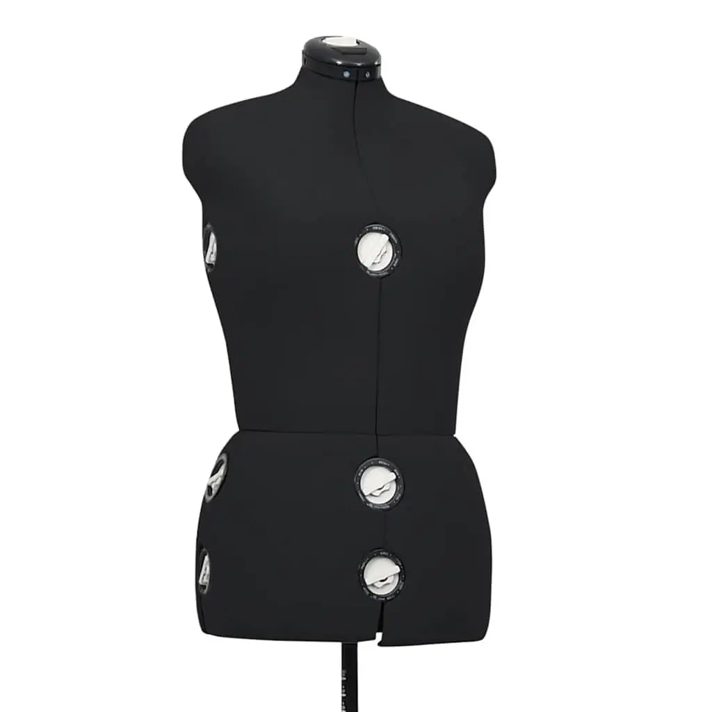 Adjustable Dress Form for Designers Black M Size