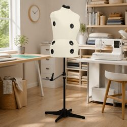 Cream Adjustable Dress Form Female Mannequin L 44-50