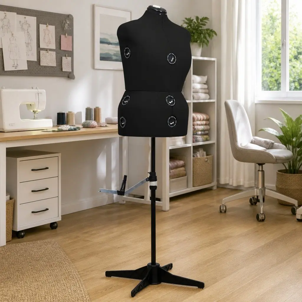 Adjustable Dress Form Mannequin Black L Size 44-50