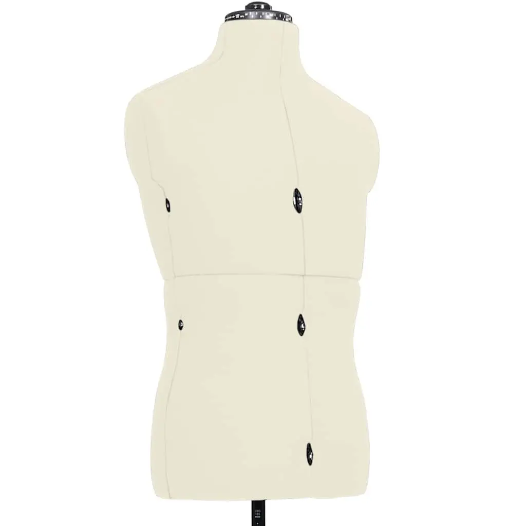 Adjustable Cream Dress Form Mannequin for Men