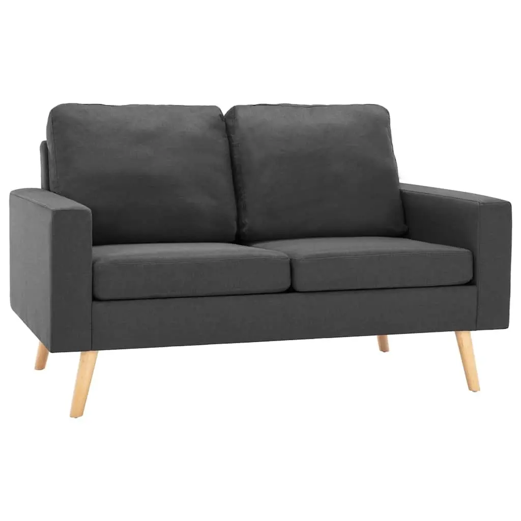 2-Seater Sofa with Padded Cushions in Grey