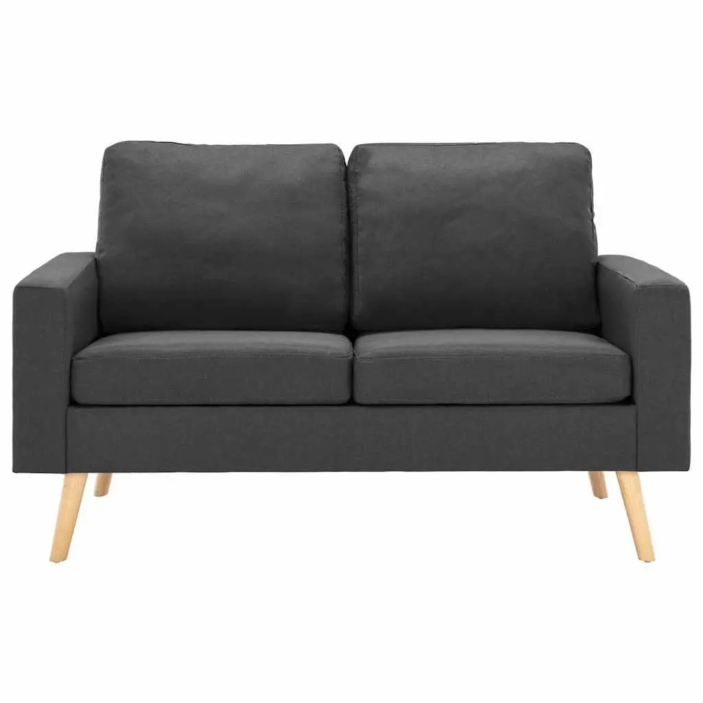 2-Seater Sofa with Padded Cushions in Grey