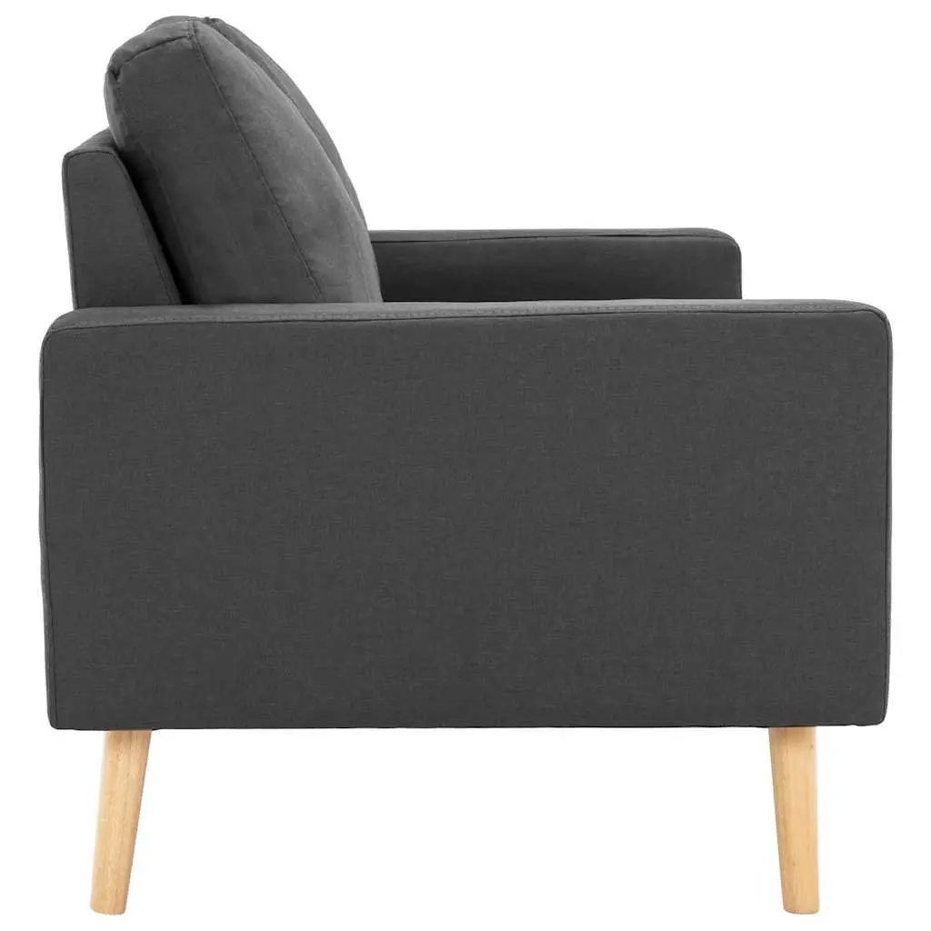 2-Seater Sofa with Padded Cushions in Grey