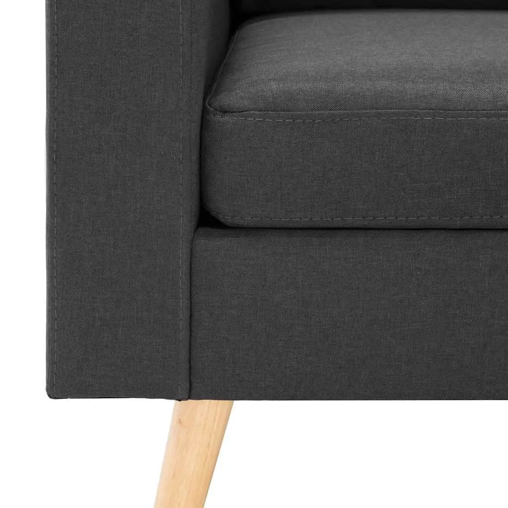 2-Seater Sofa with Padded Cushions in Grey