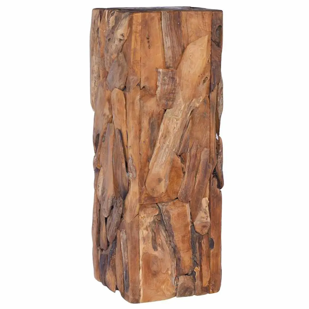 Solid Teak Wood Side Table 30x30x80 cm
