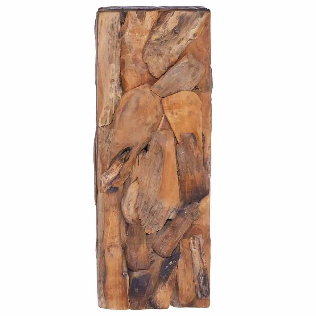 Solid Teak Wood Side Table 30x30x80 cm