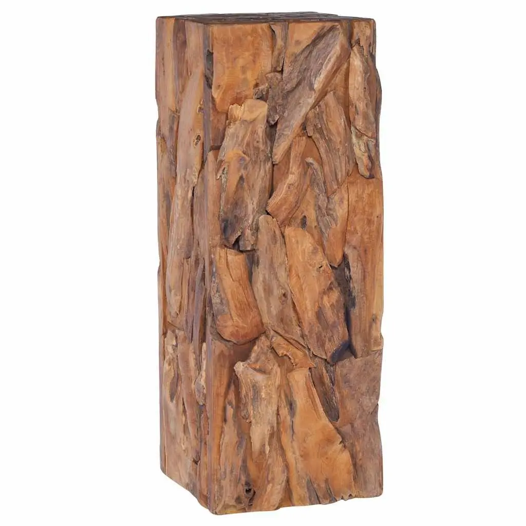 Solid Teak Wood Side Table 30x30x80 cm