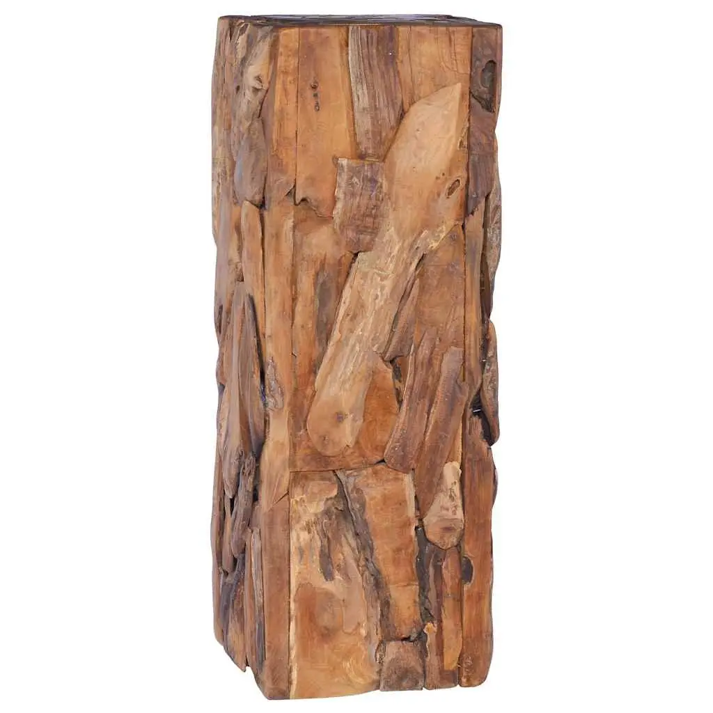 Solid Teak Wood Side Table 30x30x80 cm