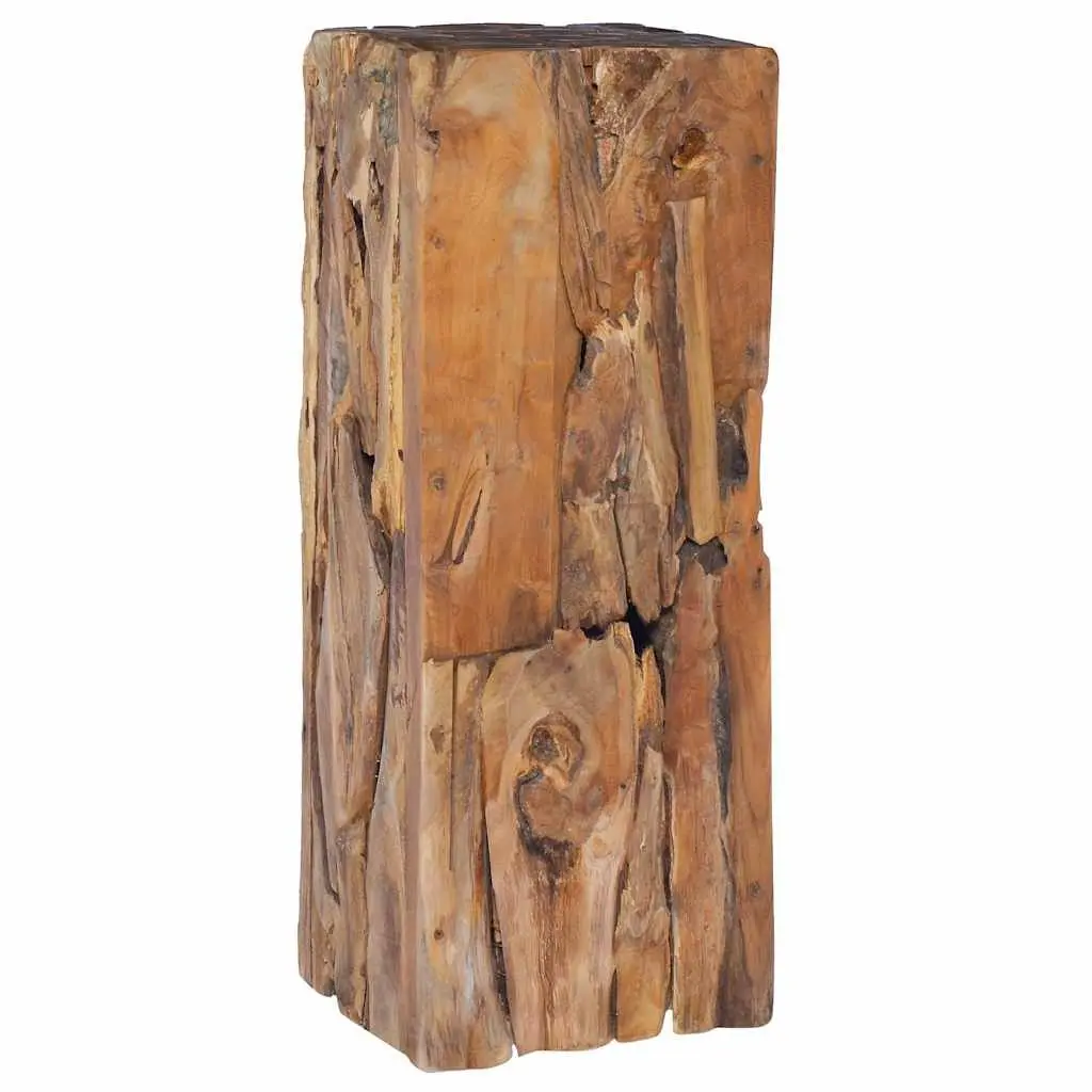 Solid Teak Wood Side Table 30x30x80 cm