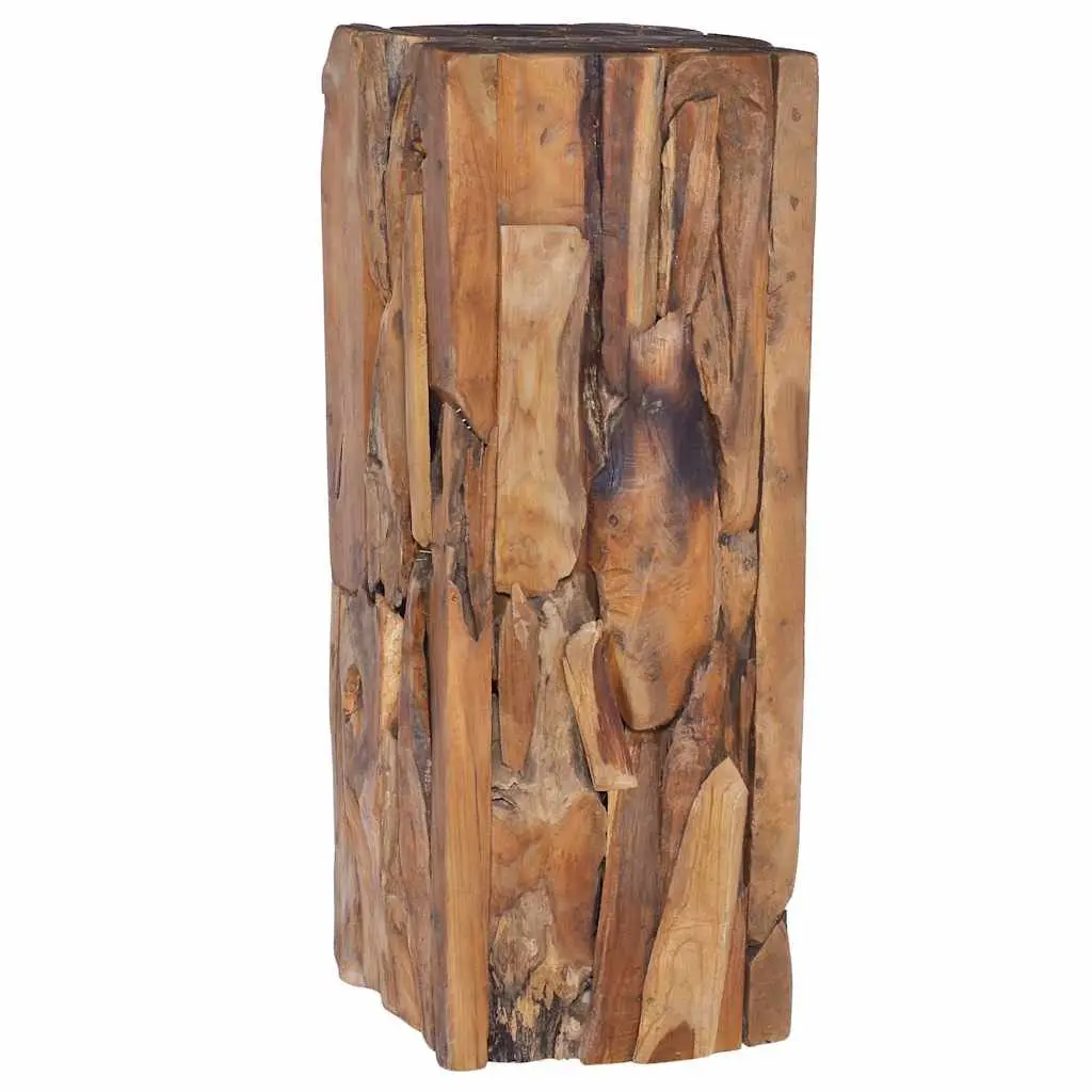 Solid Teak Wood Side Table 30x30x80 cm