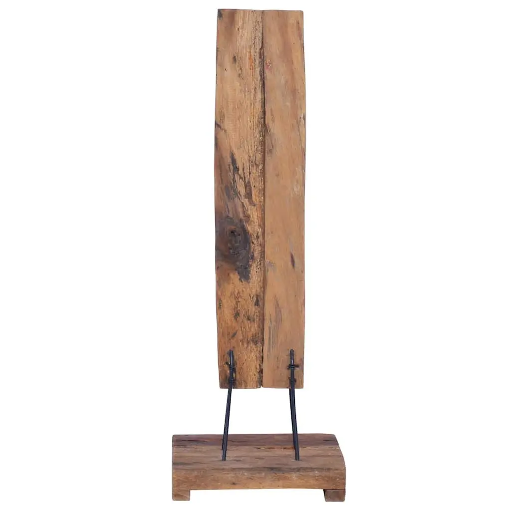 Wine Rack Wooden Floor Stand Teak Brown 6 Bottles