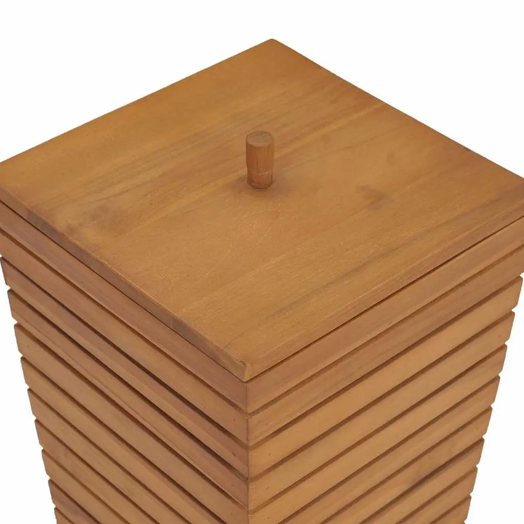 Slatted Laundry Basket 30x30x45cm Brown
