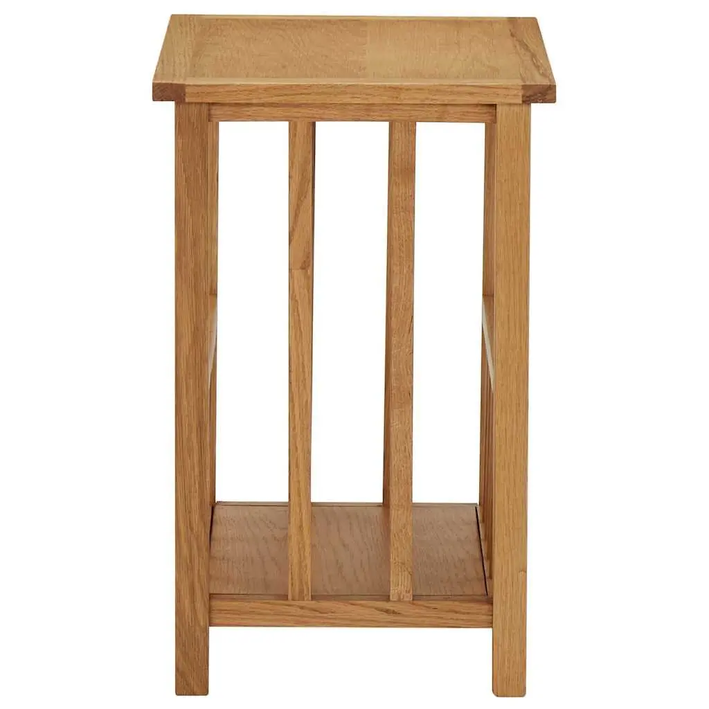 End Table Oak Wood Compact Brown 45x35x55cm