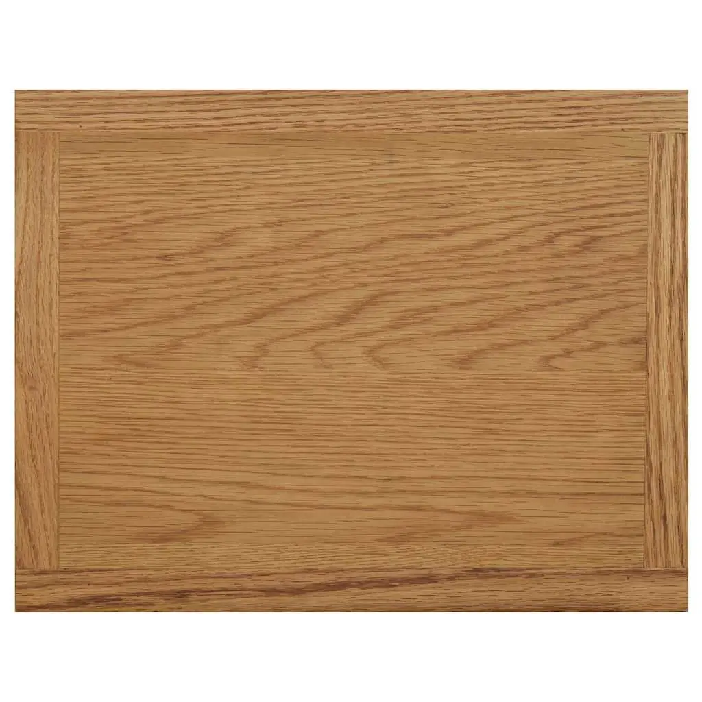 End Table Oak Wood Compact Brown 45x35x55cm