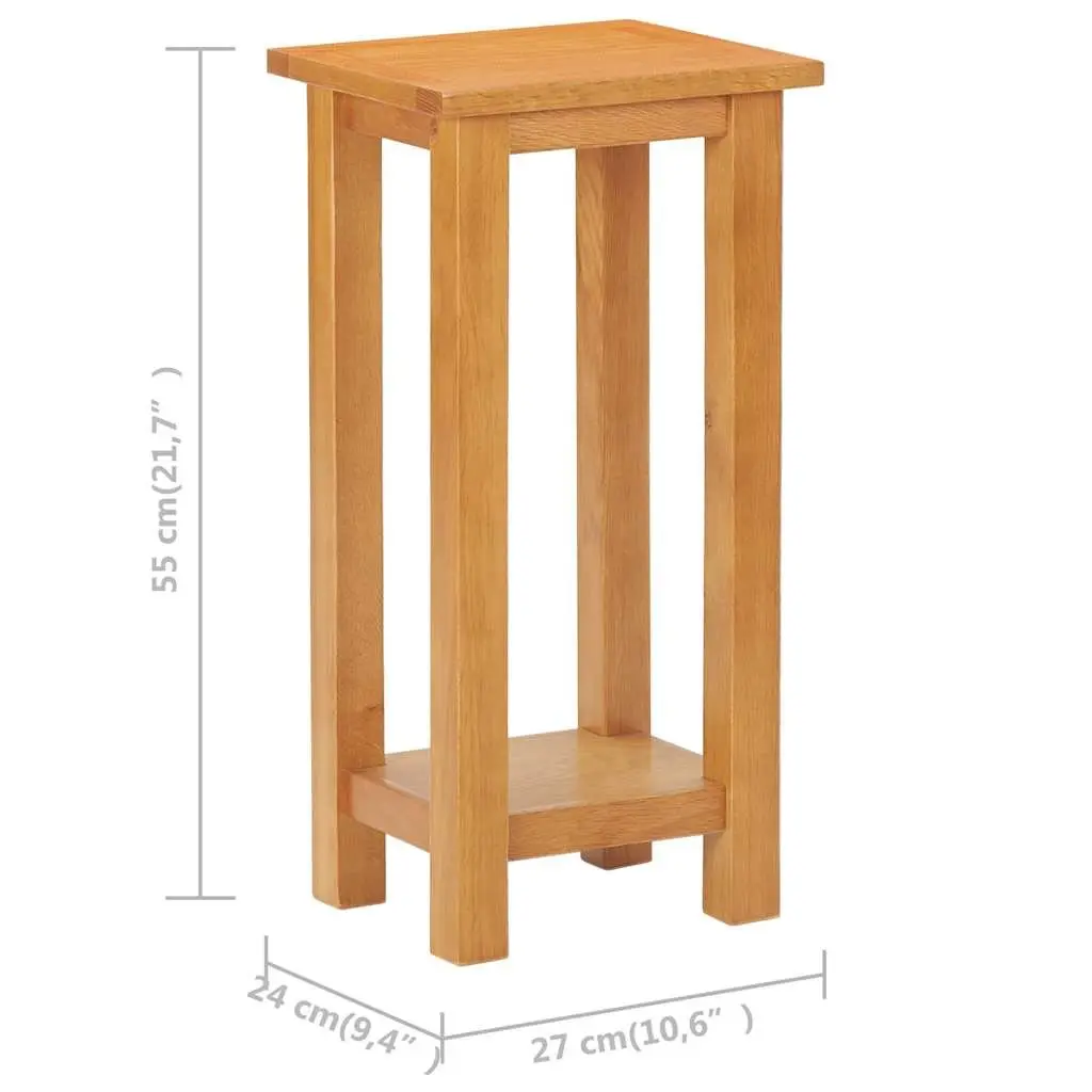 Accent Side Table with Shelf for Living Room