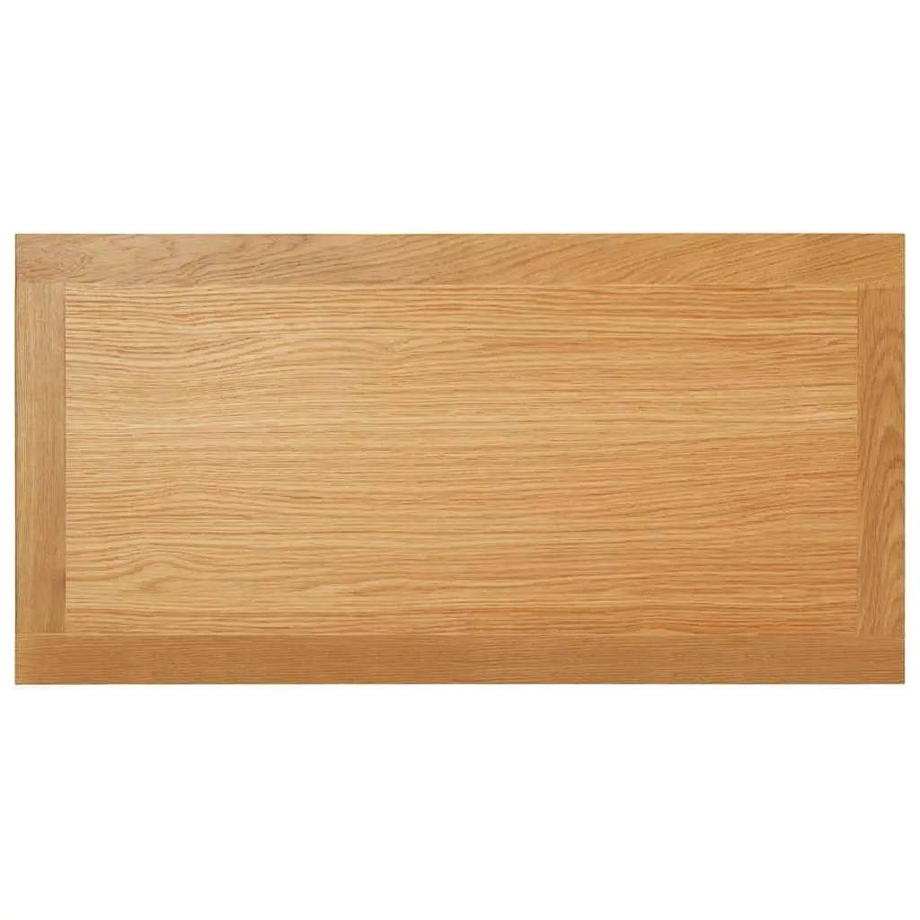 Solid Oak Coffee Table 90x45x40 cm with Storage Shelf