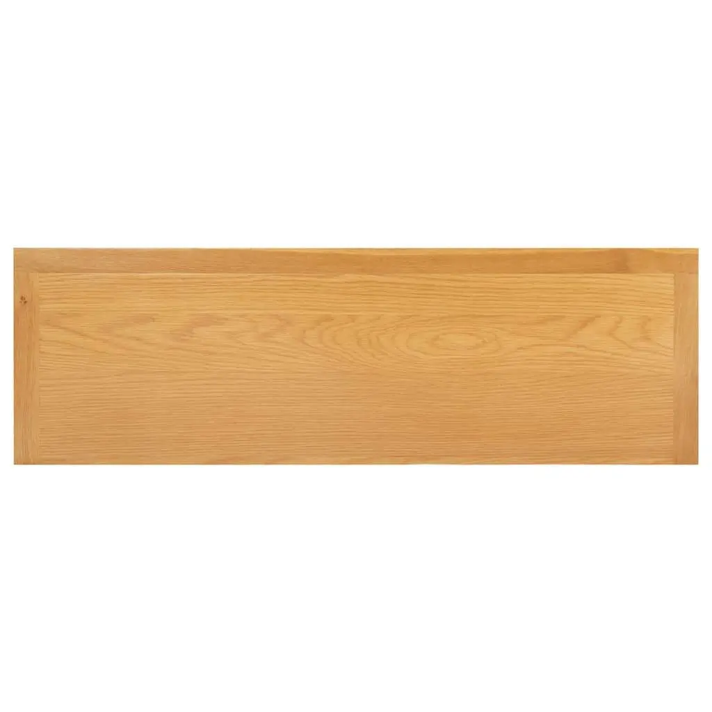 Chest of Drawers Solid Oak Wood 105x33.5x73 cm Brown