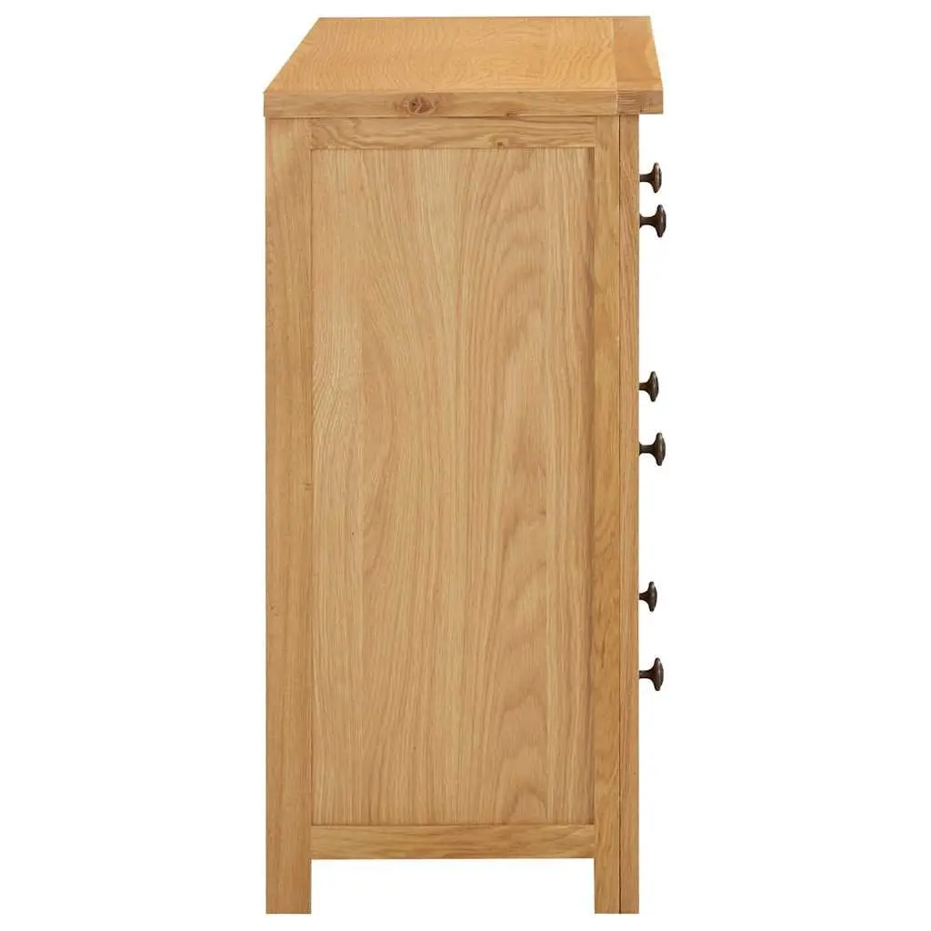 Solid Oak Chest of Drawers with 4 Spacious Drawers