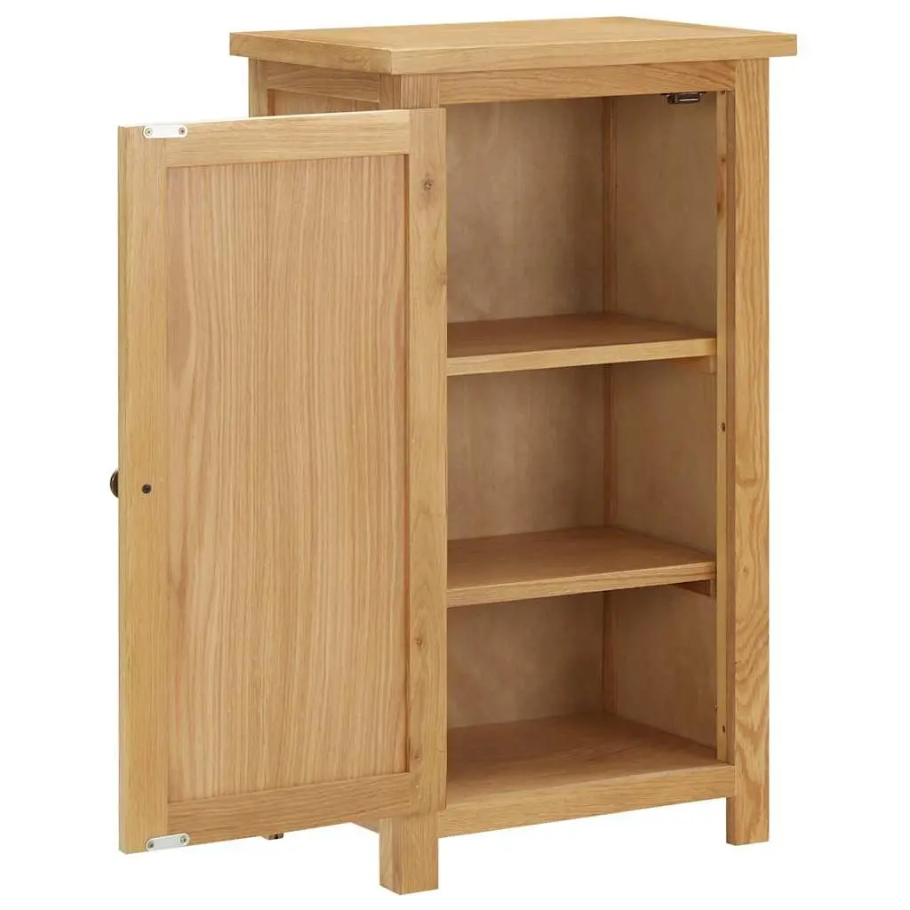 Brown Solid Oak Wood Cupboard Storage Sideboard 45x32x85cm