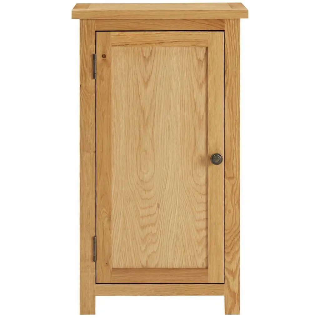 Brown Solid Oak Wood Cupboard Storage Sideboard 45x32x85cm