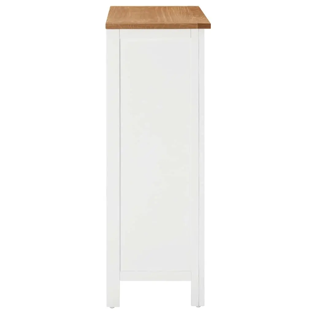 Brown Oak Wine Cabinet with Open Racks