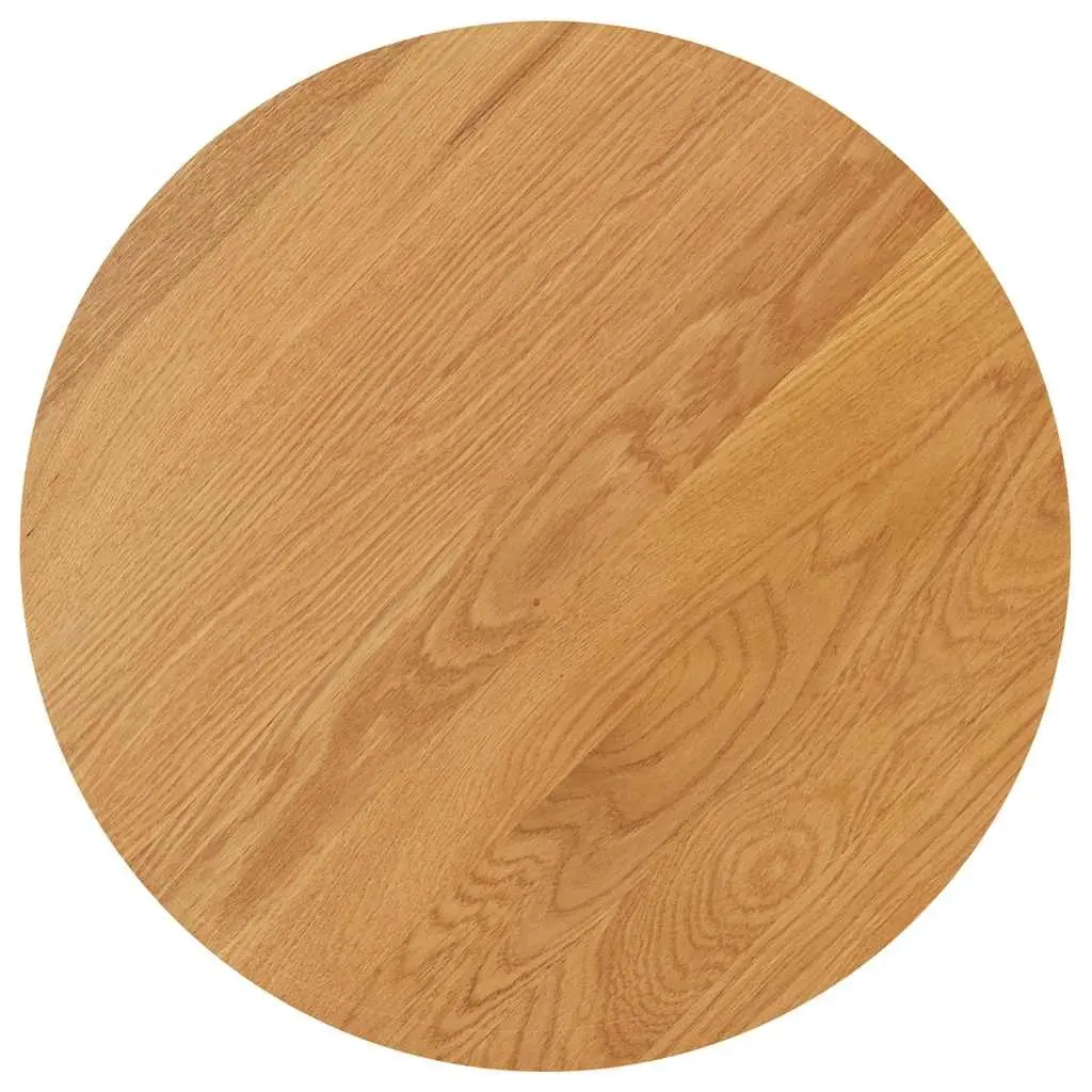 Side Table Oak Wood 40x50 cm Brown
