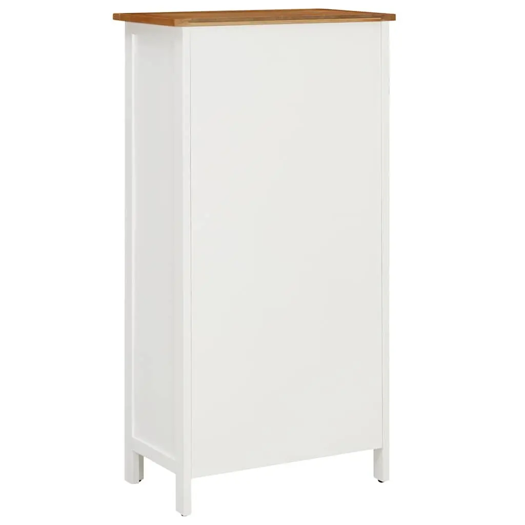 Solid Oak Wine Cabinet with Open Racks