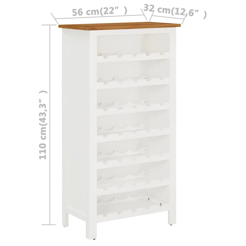 Solid Oak Wine Cabinet with Open Racks