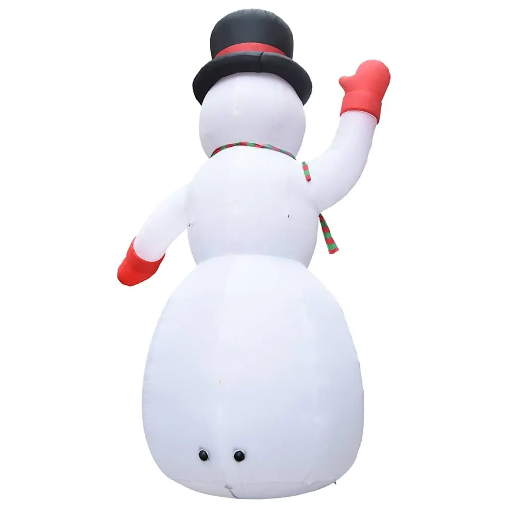 XXL Inflatable Snowman Decoration 600cm with LED Lights