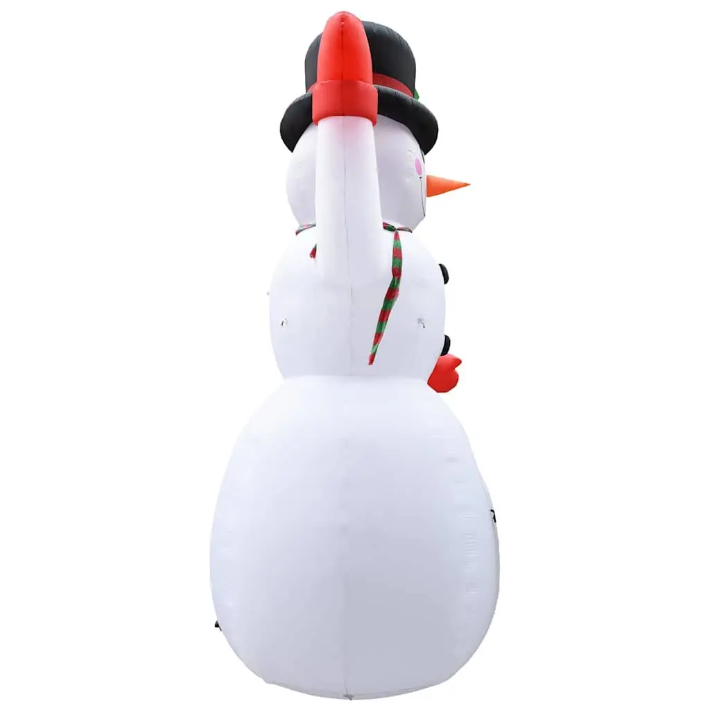 XXL Inflatable Snowman Decoration 600cm with LED Lights