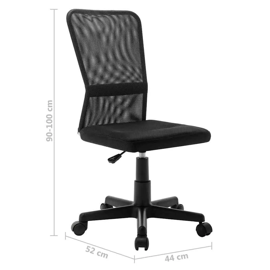 Black Mesh Office Chair with Height Adjustment