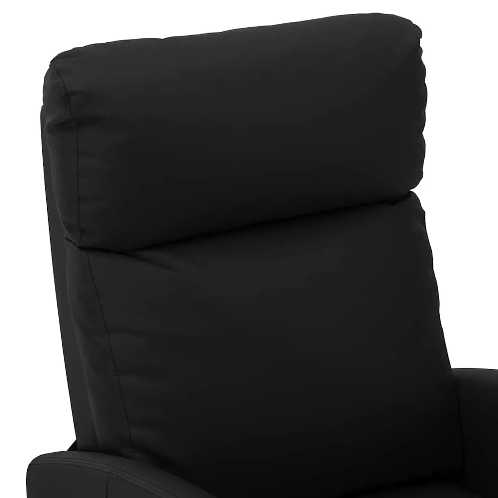 Black Reclining Massage Chair with 6 Vibration Points