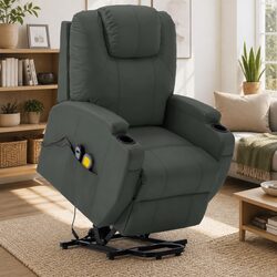 Stand-Up Electric Massage Recliner Chair with 6 Vibrations