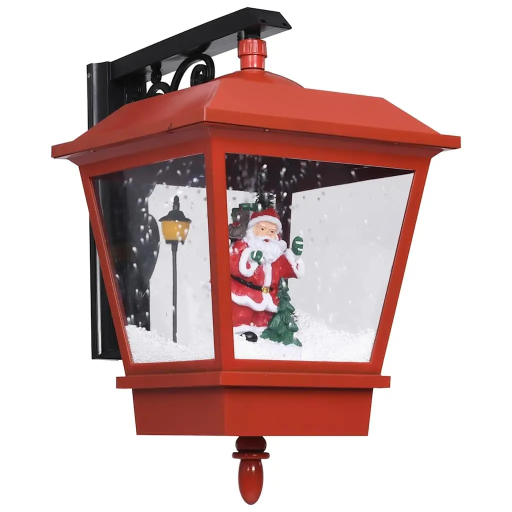 Christmas LED Wall Lamp Snow Falling Design Santa Holiday Decoration 40x27x45cm