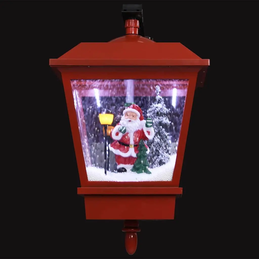 Christmas LED Wall Lamp Snow Falling Design Santa Holiday Decoration 40x27x45cm