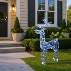 Durable Standing Reindeer Christmas Decor with 90 LEDs