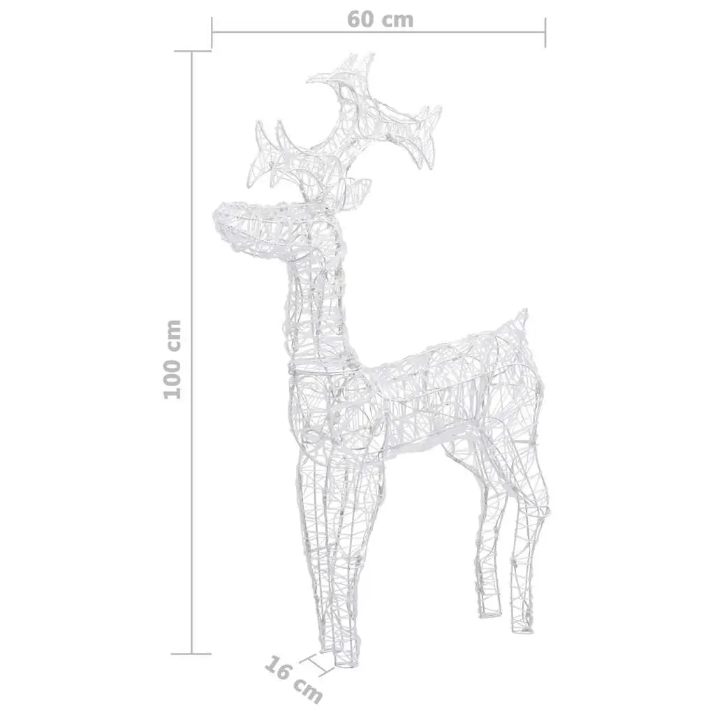 Standing Reindeer Christmas Decor with 90 LEDs