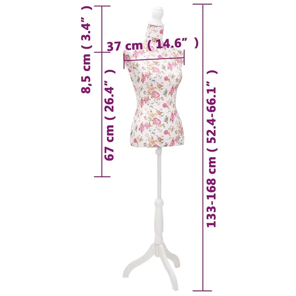 Adjustable Height Ladies Bust Display Mannequin