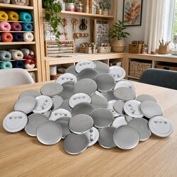 500pcs 25mm Pinback Button Parts for DIY Projects