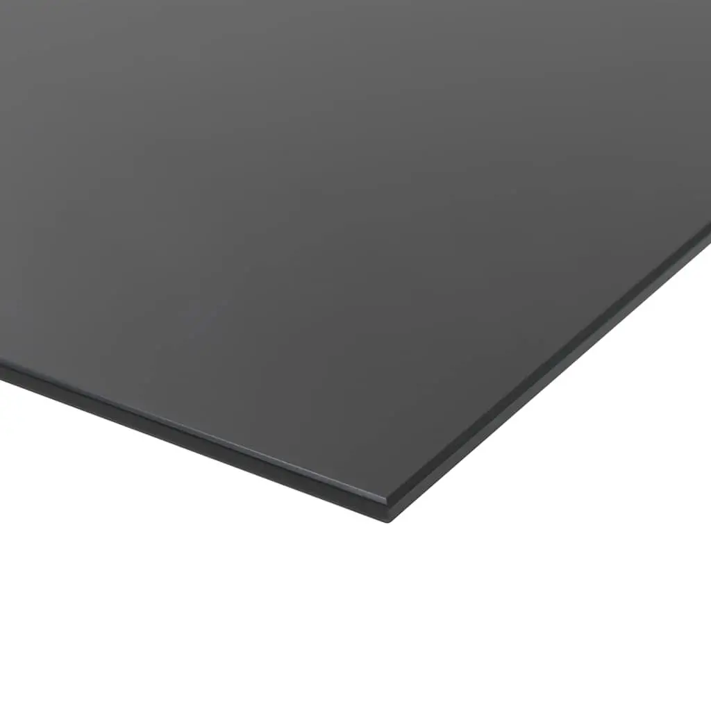 Magnetic Glass Dry Erase Board 60x40cm Black Wall Mounted