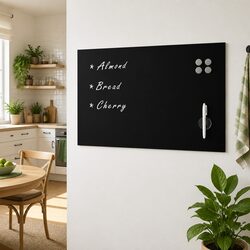 Premium Magnetic Glass Dry-Erase Blackboard 100x60cm