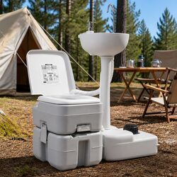 High-Quality Portable Camping Toilet and Handwash Set