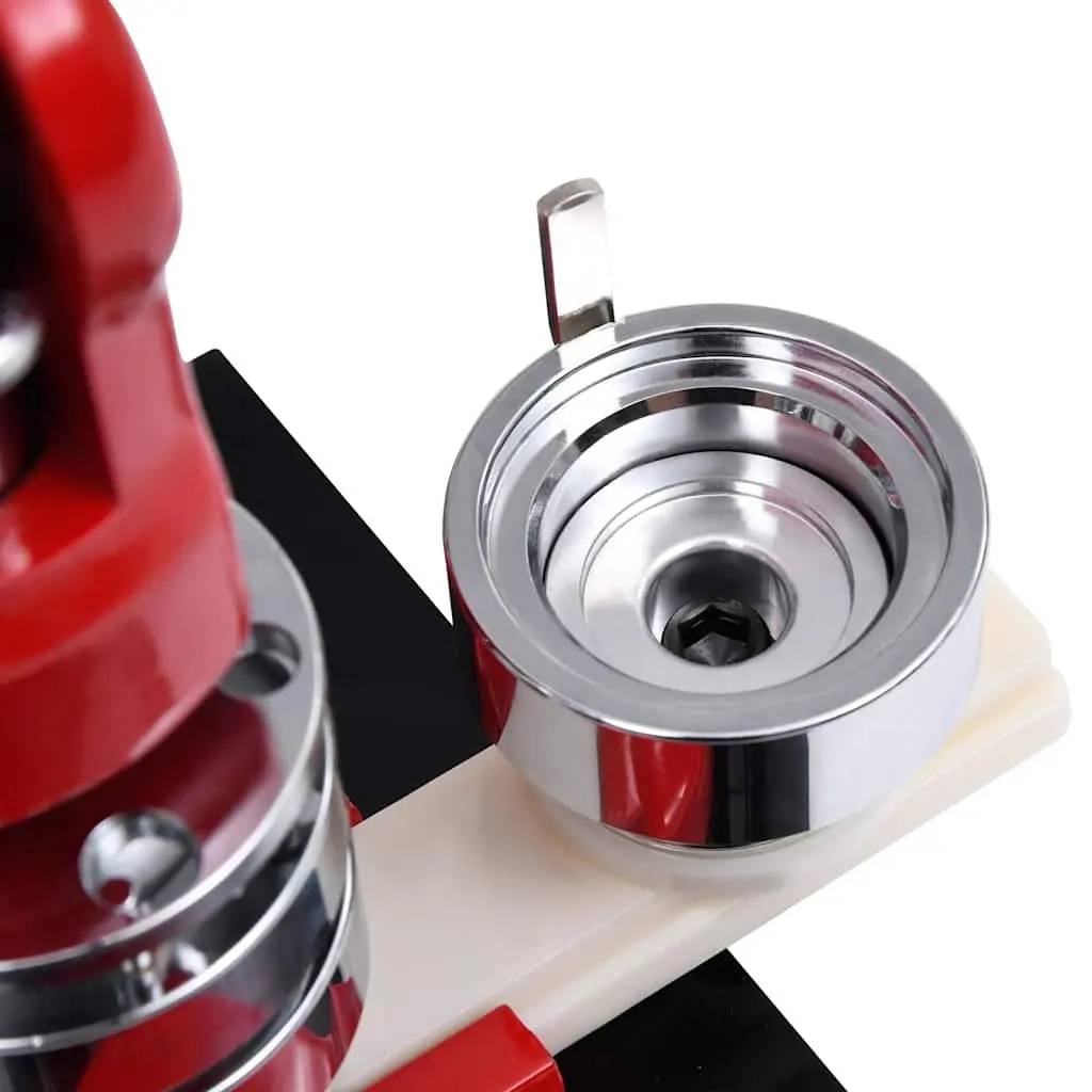 Badge Maker Machine 44mm Circle Cutter Pin Button Maker Arts Crafts Red