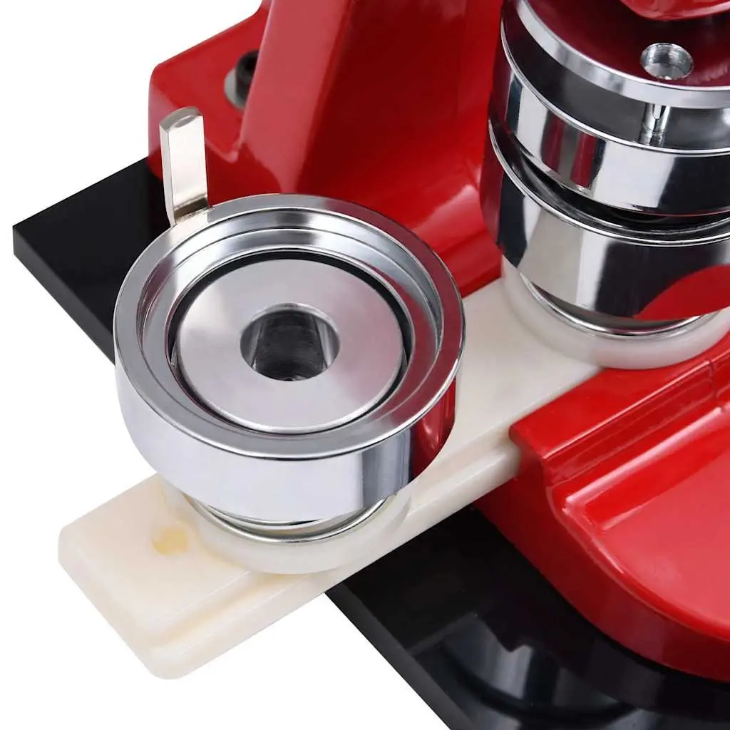 Red Button Badge Maker Machine for DIY Crafting