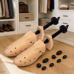 Premium Wooden Shoe Trees Size 36-40 for Perfect Shape